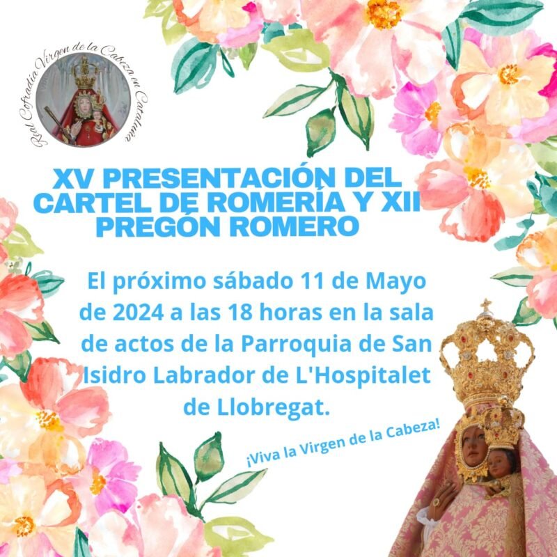 PRESENTACIÓN DE CARTEL Y PREGÓN DE ROMERÍA 2024