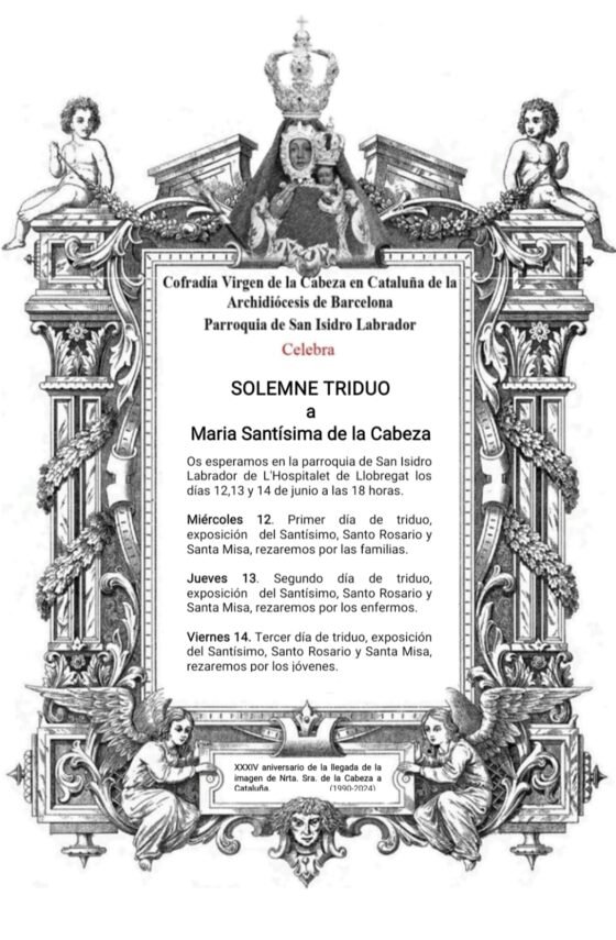 Solemne Triduo en honor a la Virgen de la Cabeza