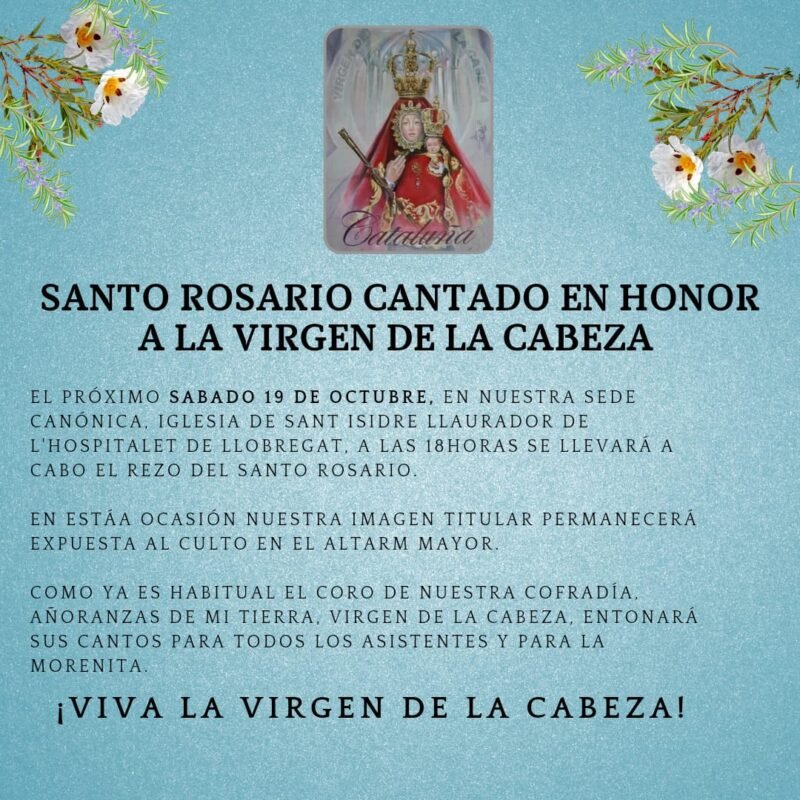 SANTO ROSARIO en honor a Virgen