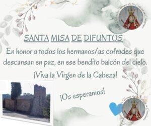 Santa misa de difuntos.