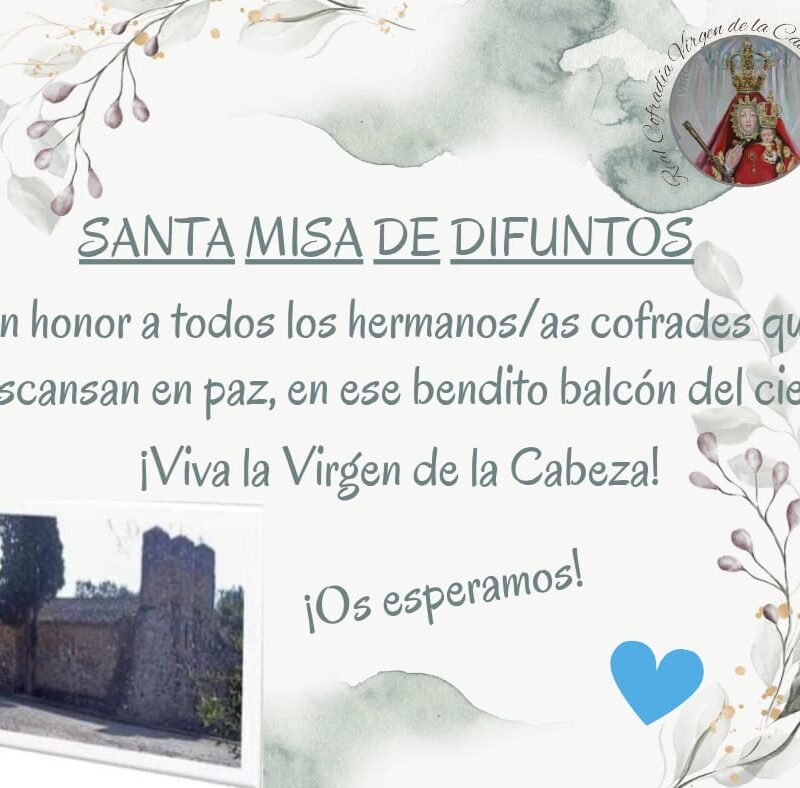 Santa misa de difuntos.